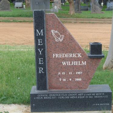MEYER Frederick Wilhelm 1957-2000