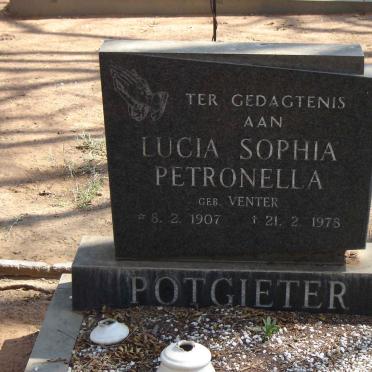 POTGIETER Lucia Sophia Petronella