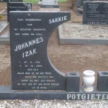 POTGIETER Johannes Izak 1912-1983