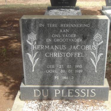 PLESSIS Hermanus Jacobus Christoffel, du 1910-1989