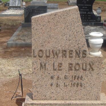 ROUX Louwrens M., le 1966-1984