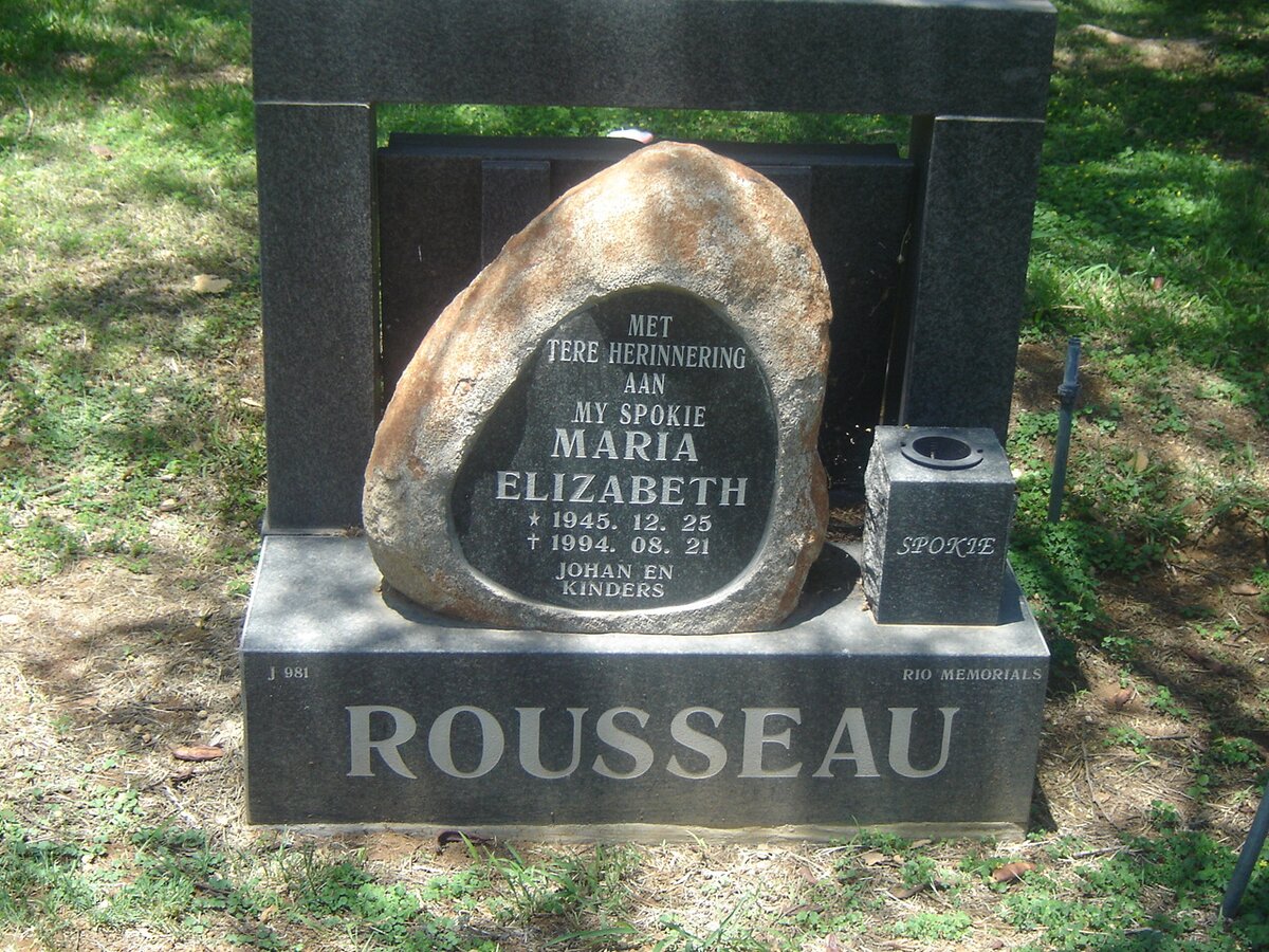 ROUSSEAU Maria Elizabeth 1945-1994