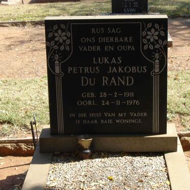 RAND Lukas Petrus Jakobus, du 1911-1976