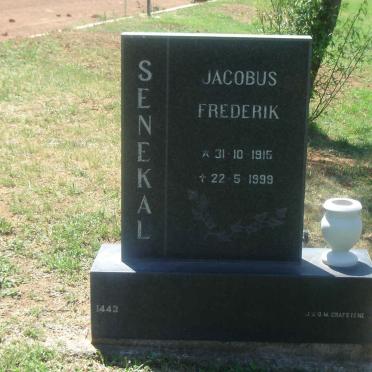 SENEKAL Jacobus Frederik 1915-1999