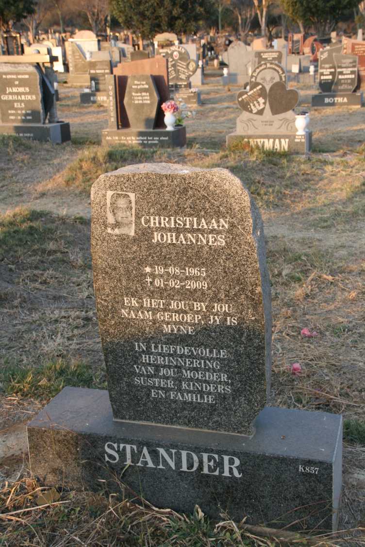STANDER Christiaan Johannes 1965-2009