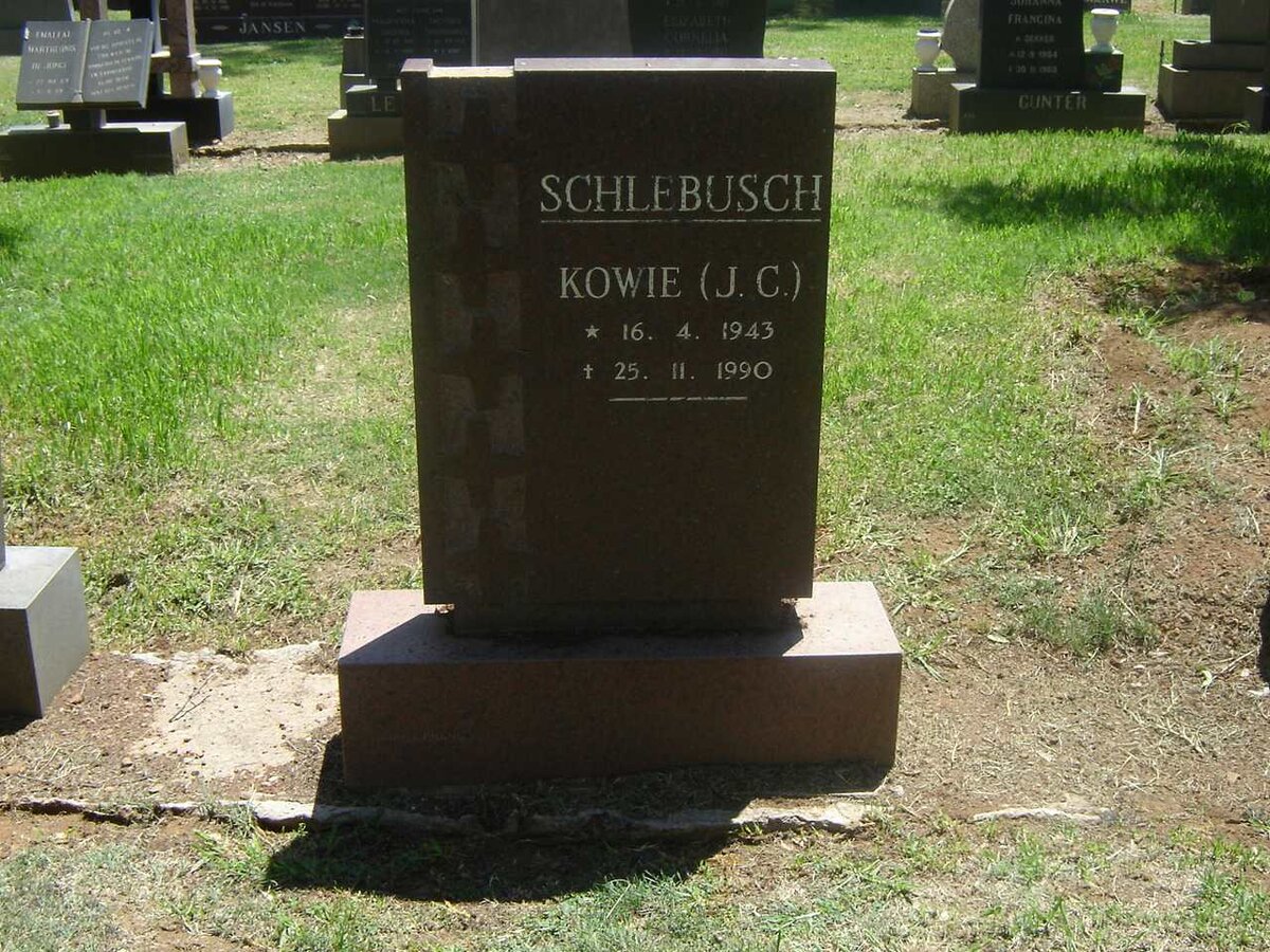 SCHLEBUSCH J.C. 1943-1990