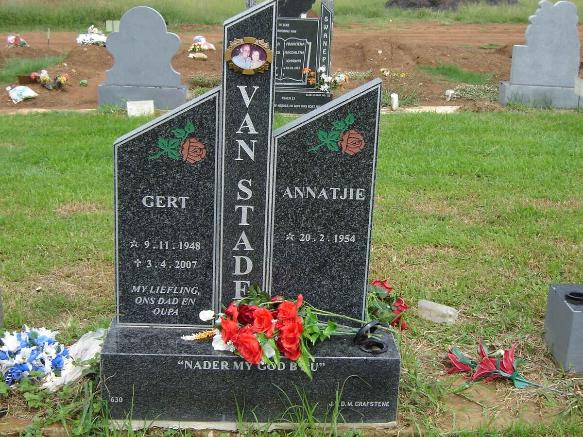 STADEN Gert, van 1948-2007 &amp; Annatjie 1954-