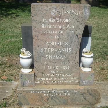 SNYMAN Andries Stephanus 1965-1985
