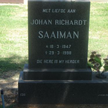 SAAIMAN Johan Richardt 1947-1998