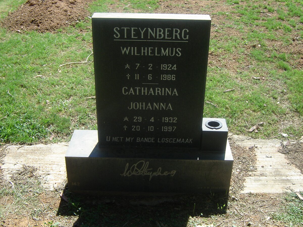 STEYNBERG Wilhelmus 1924-1986 &amp; Catharina Johana 1932-1997