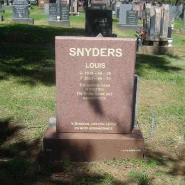 SNYDERS Louis 1930-2003