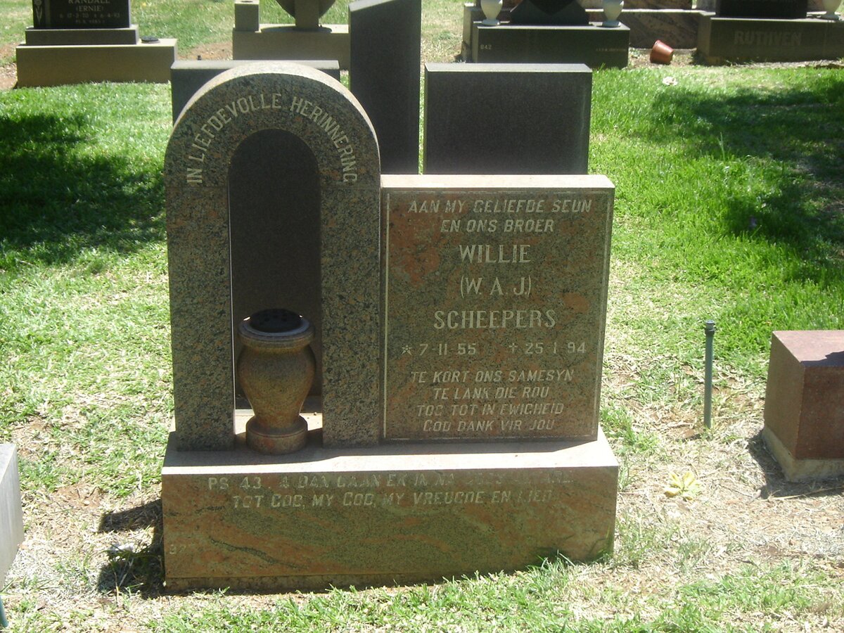 SCHEEPERS W.A.J. 1955-1994