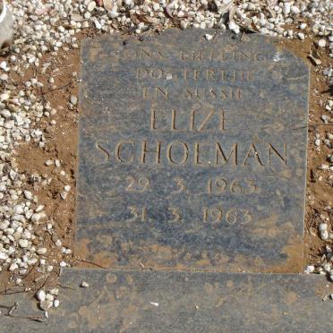 SCHOEMAN Elize 1963-1963