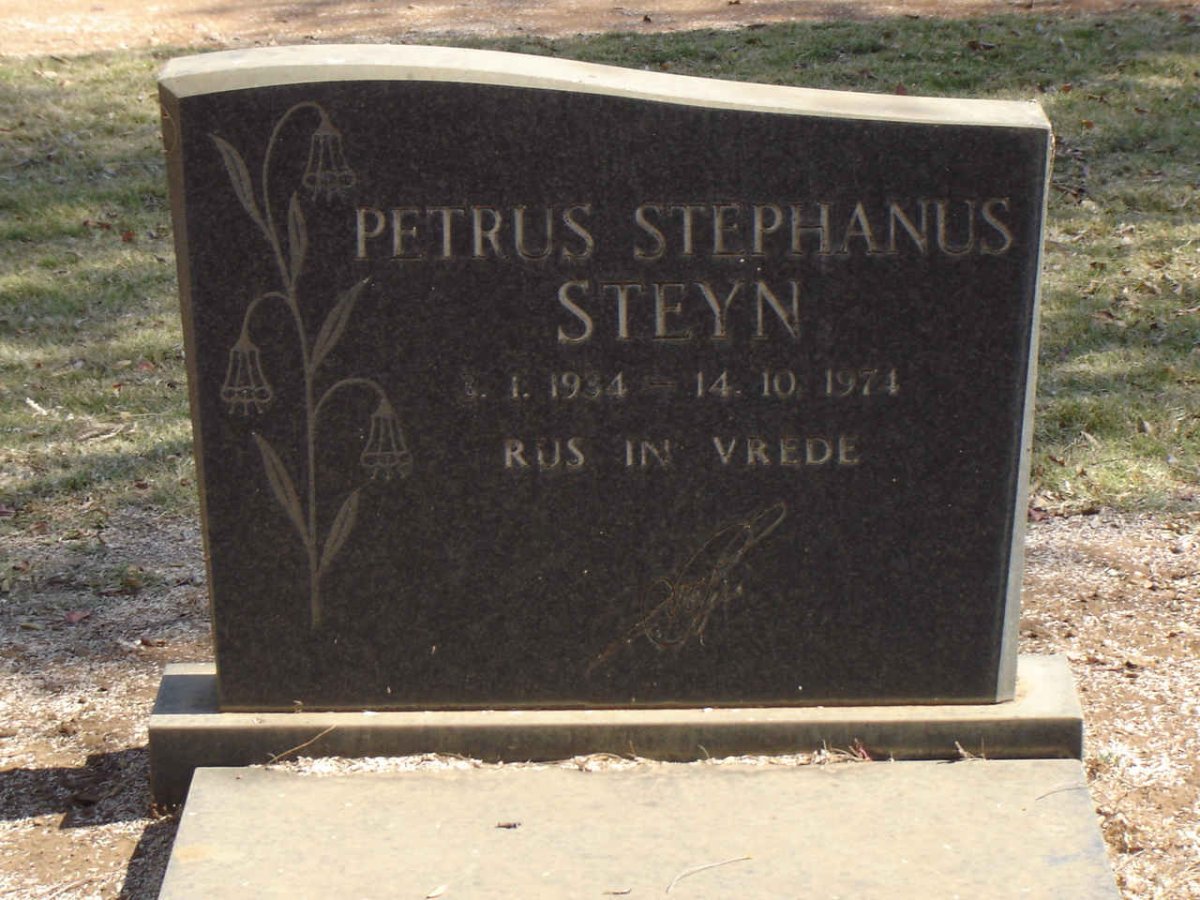 STEYN Petrus Stephanus 1934-1974