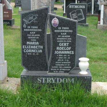 STRYDOM Gert Roelof Johannes 1934-2004 &amp; Maria Elizabeth Cornelia 1936-
