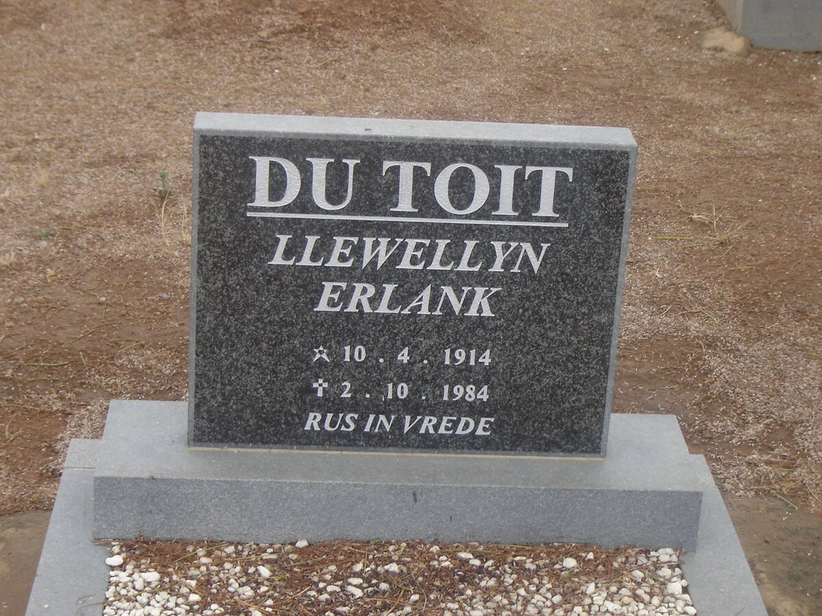 TOIT Llewellyn Erlank, du 1914-1984 