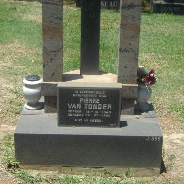 TONDER Pierre, van 1949-1993