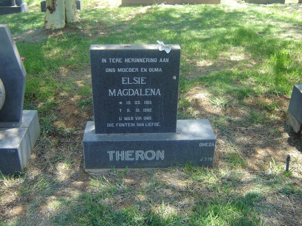 THERON Elsie Magdalena 1915-1992