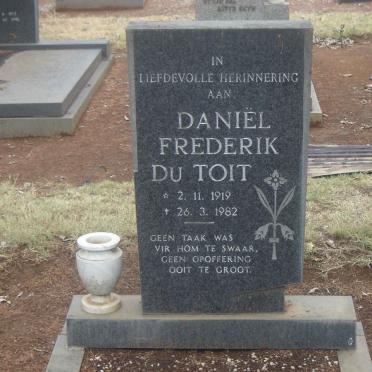 TOIT Daniel Frederik, du 1919-1982