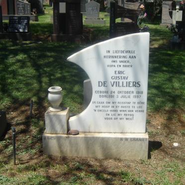 VILLIERS Eric Gustav, de 1918-1997