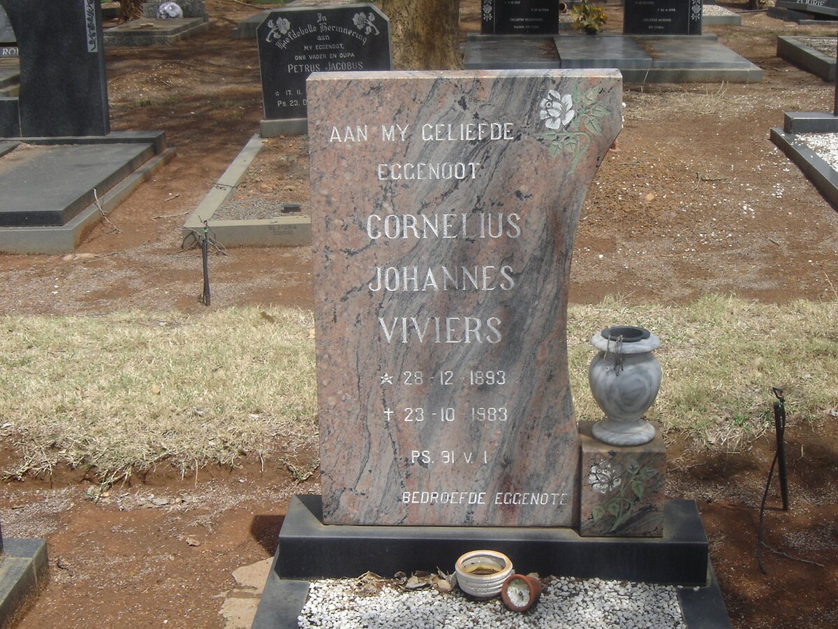 VIVIERS Cornelius Johannes 1893-1983
