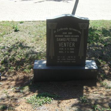 VENTER Dawid Petrus 1922-1985