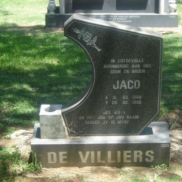 VILLIERS Jaco, de 1980-1998