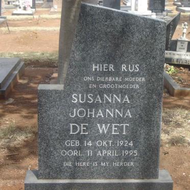 WET Susanna Johanna, de 1924-1995