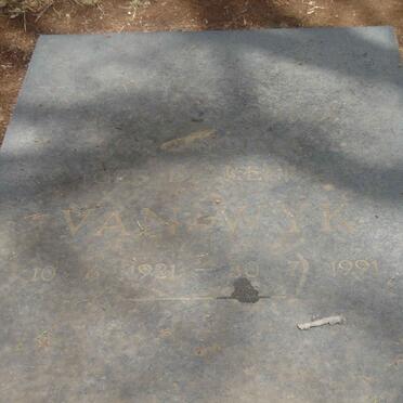 WYK Maria Louisa Francina, van nee DE KLERK 1921-1991