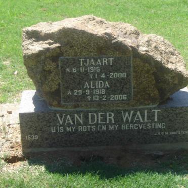 WALT Tjaart, van der 1915-2000 &amp; Alida 1918-2006