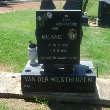 WESTHUIZEN Milanie, van der 1969-1998