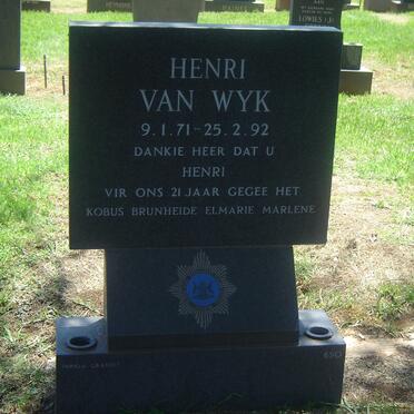 WYK Henri, van 1971-1992