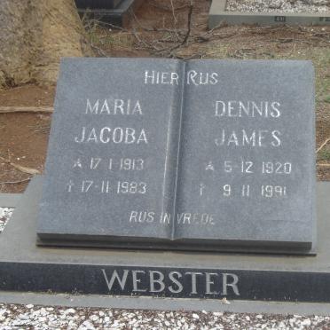 WEBSTER Dennis James 1920-1991 &amp; Maria Jacoba 1913-1983