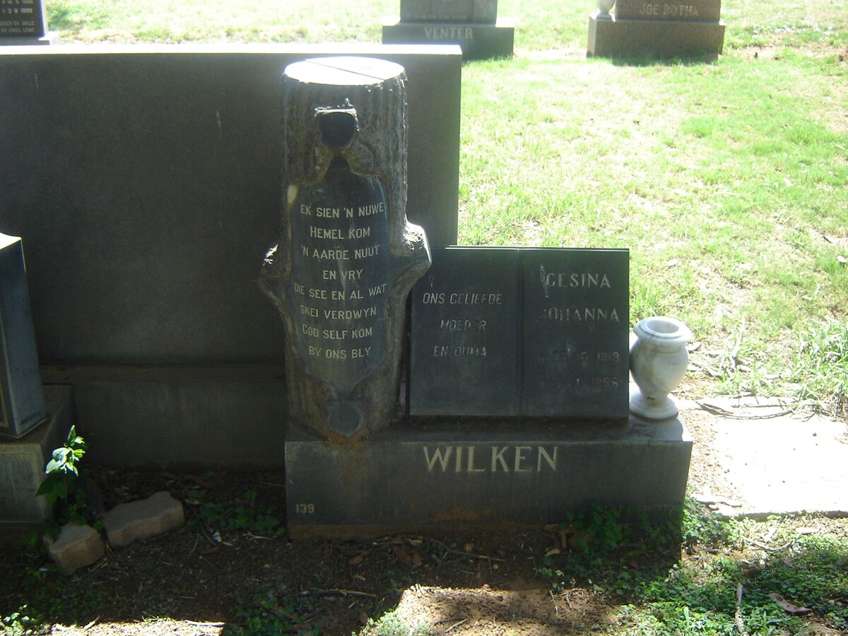 WILKEN Gesina Johanna 1919-1986