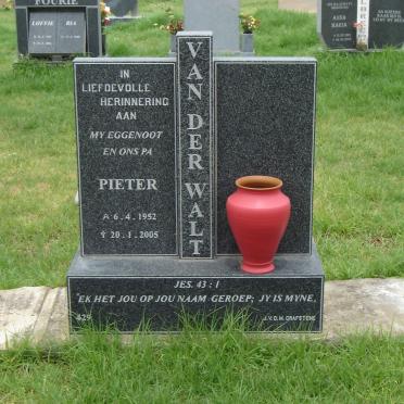 WALT Pieter, van der 1952-2005