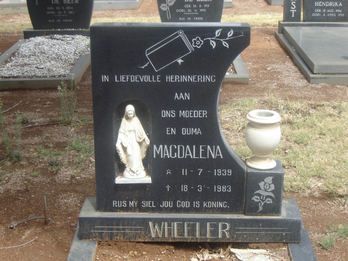 WHEELER Magdalena 1939-1983