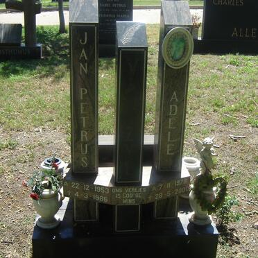 ZYL Jan Petrus, van 1953-1986 :: VAN ZYL Adele 1978-2000