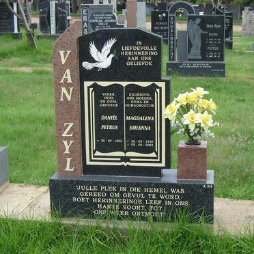 ZYL Daniel Petrus, van 1931- &amp; Magdalena Johanna 1920-2004