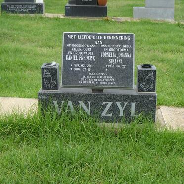ZYL Daniel Frederik, van 1919-2004 &amp; Cornella Johanna Susanna 1935-