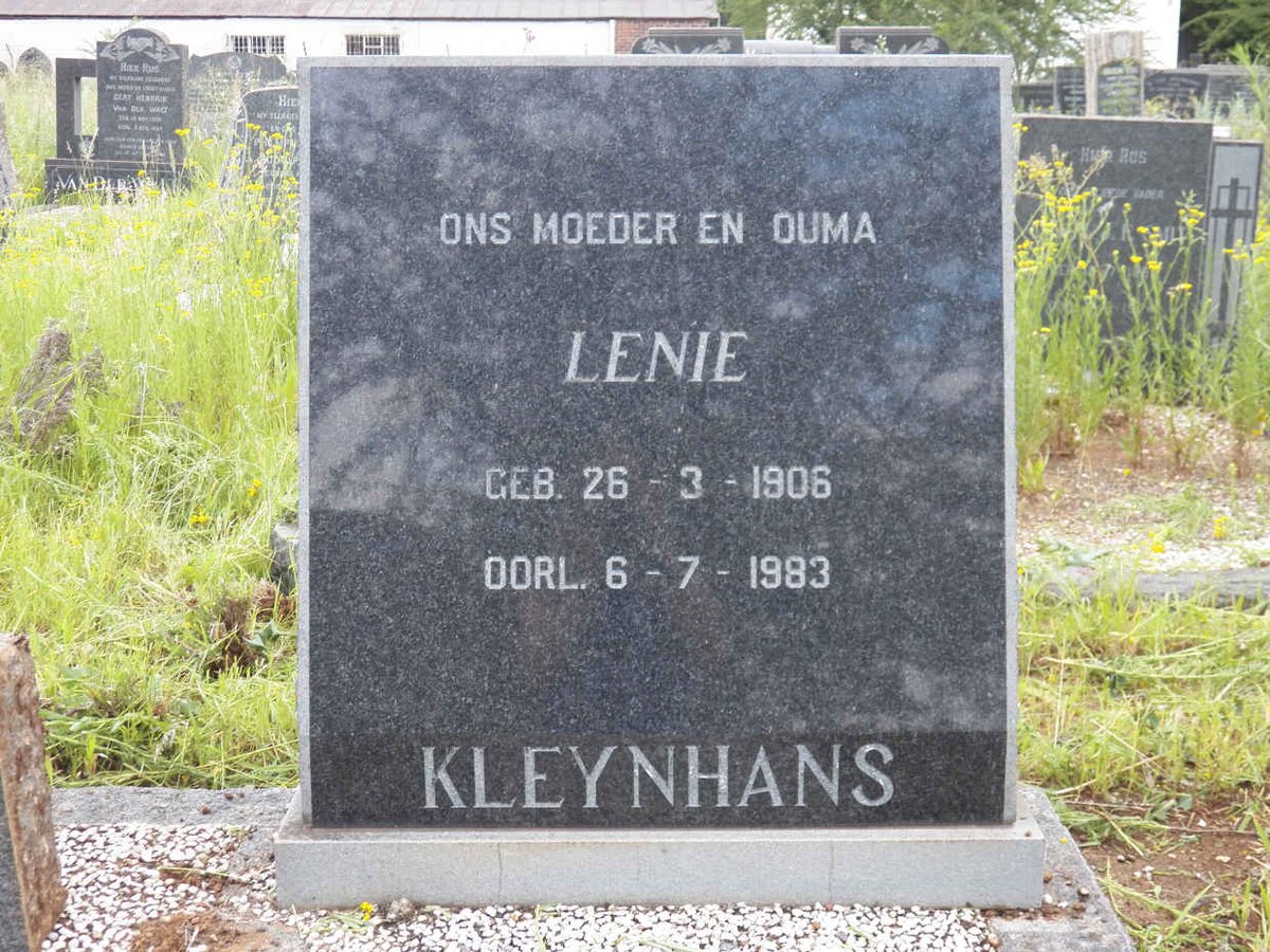 KLEYNHANS Lenie 1906-1983 