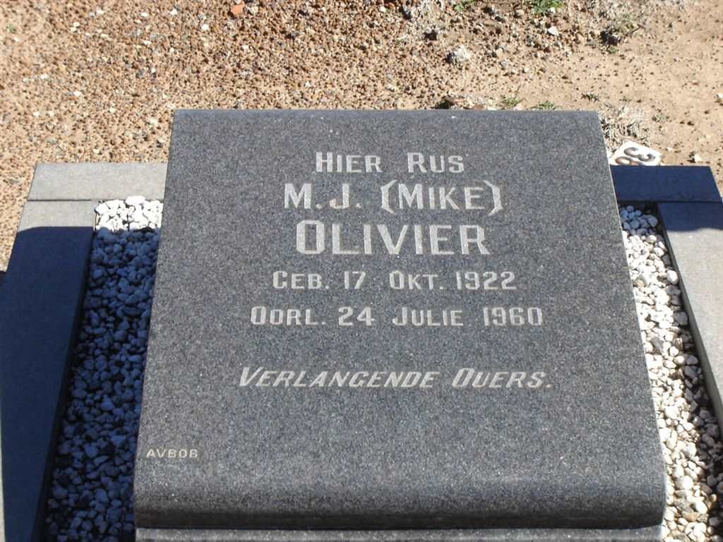 OLIVIER M.J. 1922-1960