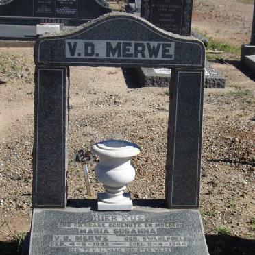 MERWE Maria Susanna, v.d. nee SWANEPOEL  1892-1944