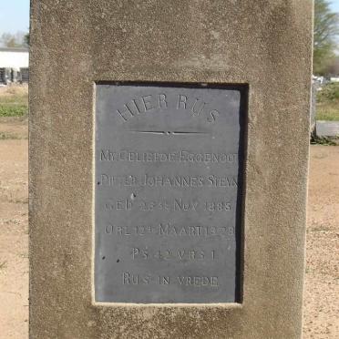 STEYN Pieter Johannes 1883-1929