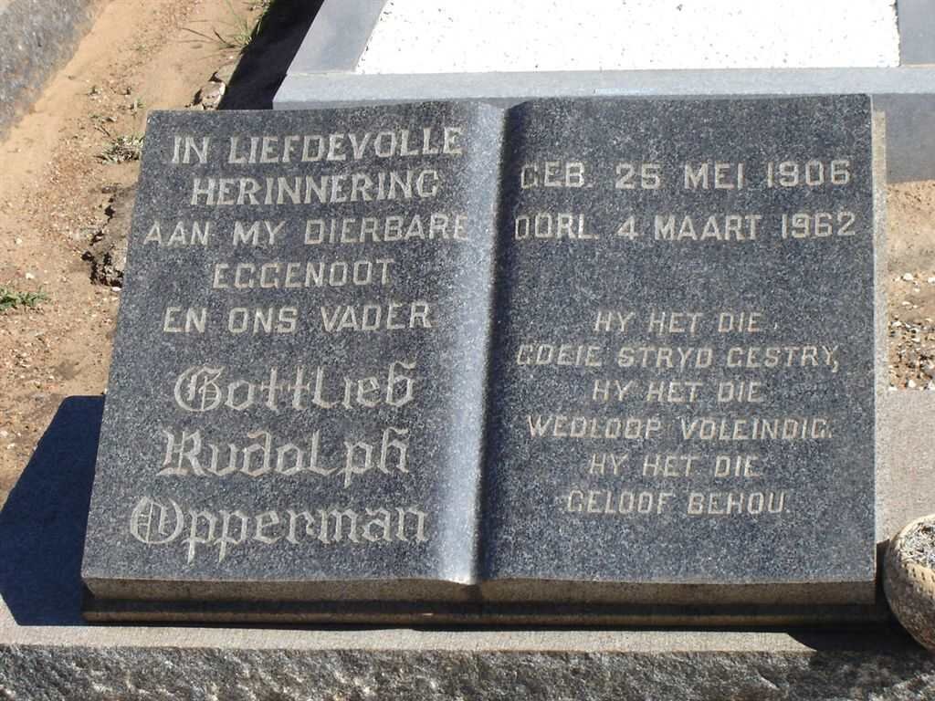 OPPERMAN Gottlieb Rudolph 1906-1962