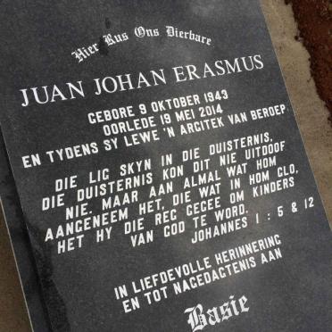 ERASMUS Juan Johan 1943-2014
