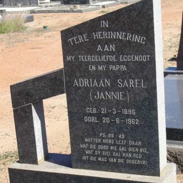 BEER Adriaan Sarel, de 1896-1962