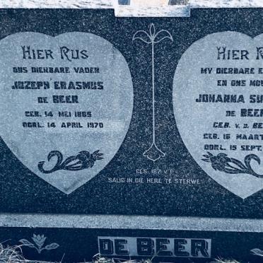 BEER Jozeph Erasmus, de 1885-1970 &amp; Johanna Susanna V.D. BERG 1893-1950