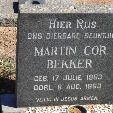 BEKKER Martin C. 1963-1963