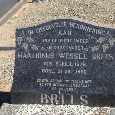 BRITS Marthinus Wessel 1876-1960