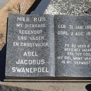 SWANEPOEL Abel Jacobus 1880-1962 &amp; Magrieta Gertruida Aletta Cicelia ENGELBRECHT 1887-1969